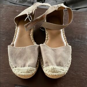 Women's Beige Espadrille Sandals